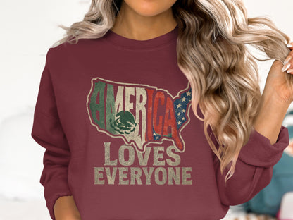 America Loves Everyone Graphic Sweatshirt product
