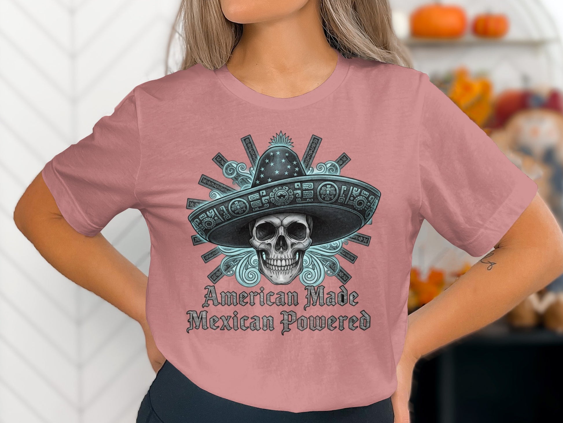 American Made Mexican Powered Skull T-Shirt