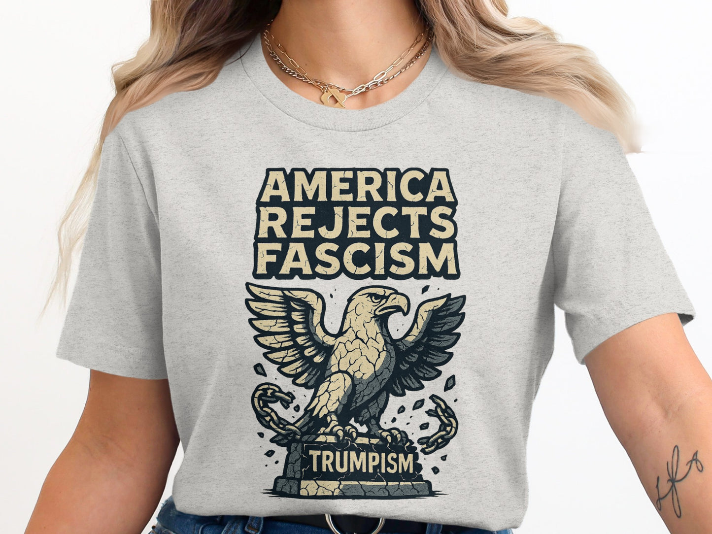 America Rejects Fascism Graphic T-Shirt product