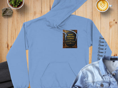 Custom Blue Hoodie with Personalized Names product