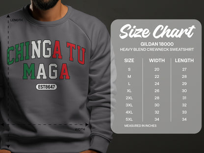 Chingatu Maga Gildan 18000 Heavy Blend Sweatshirt