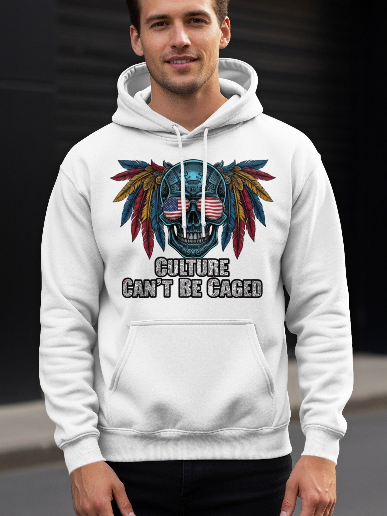 Culture Can't Be Caged Skull Hoodie