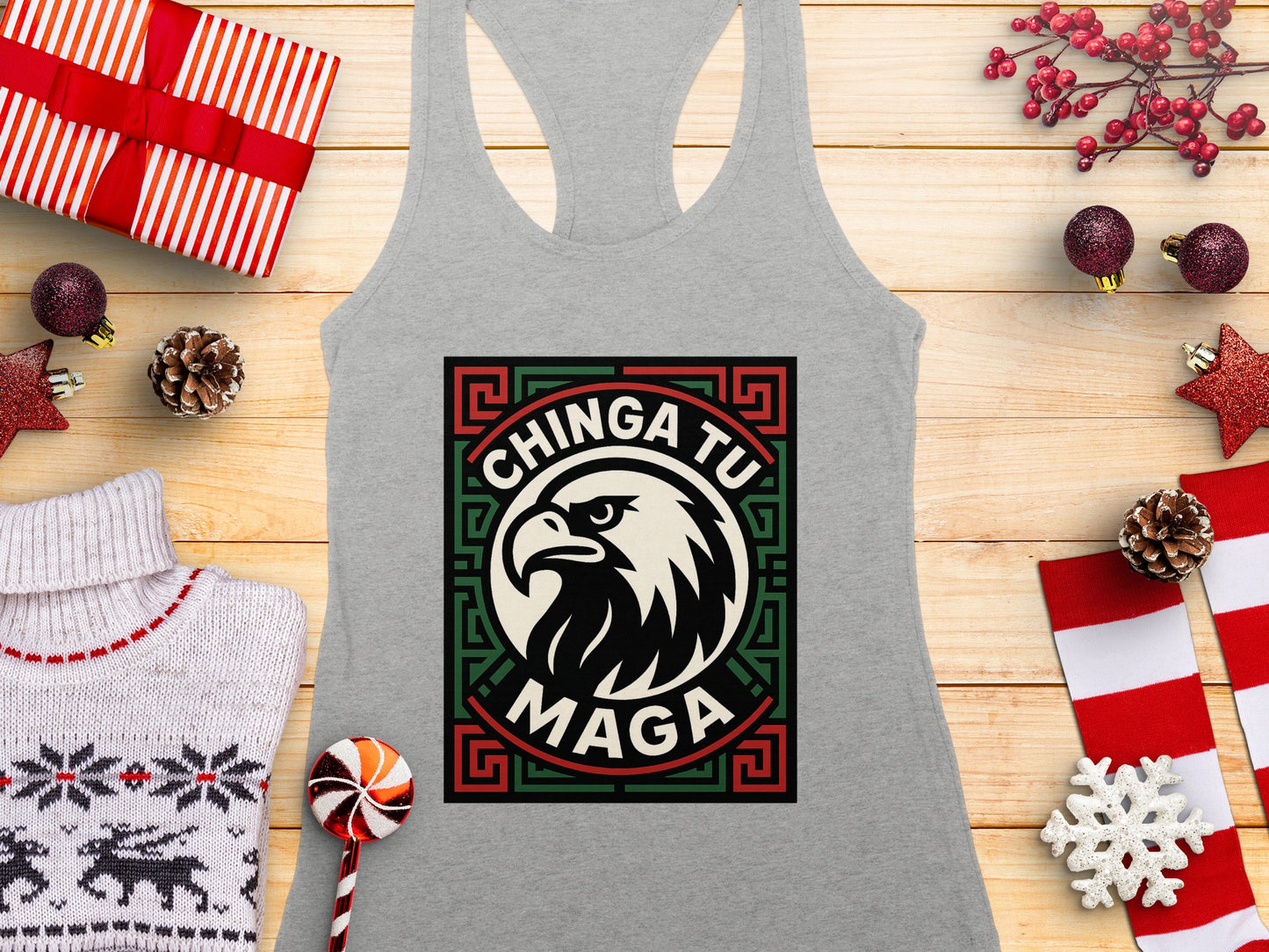 Chinga Tu Maga Graphic Tank Top for Bold Statements
