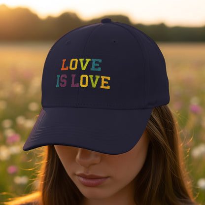 Love Is Love Rainbow Text Hat product