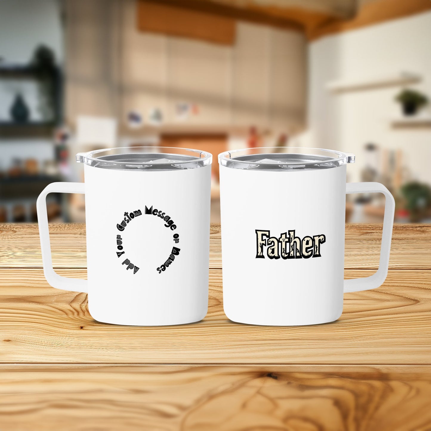 Personalized Custom Father Design White Mug product