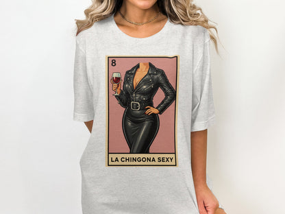 LA CHINGONA SEXY Graphic Print Short Sleeve Top product