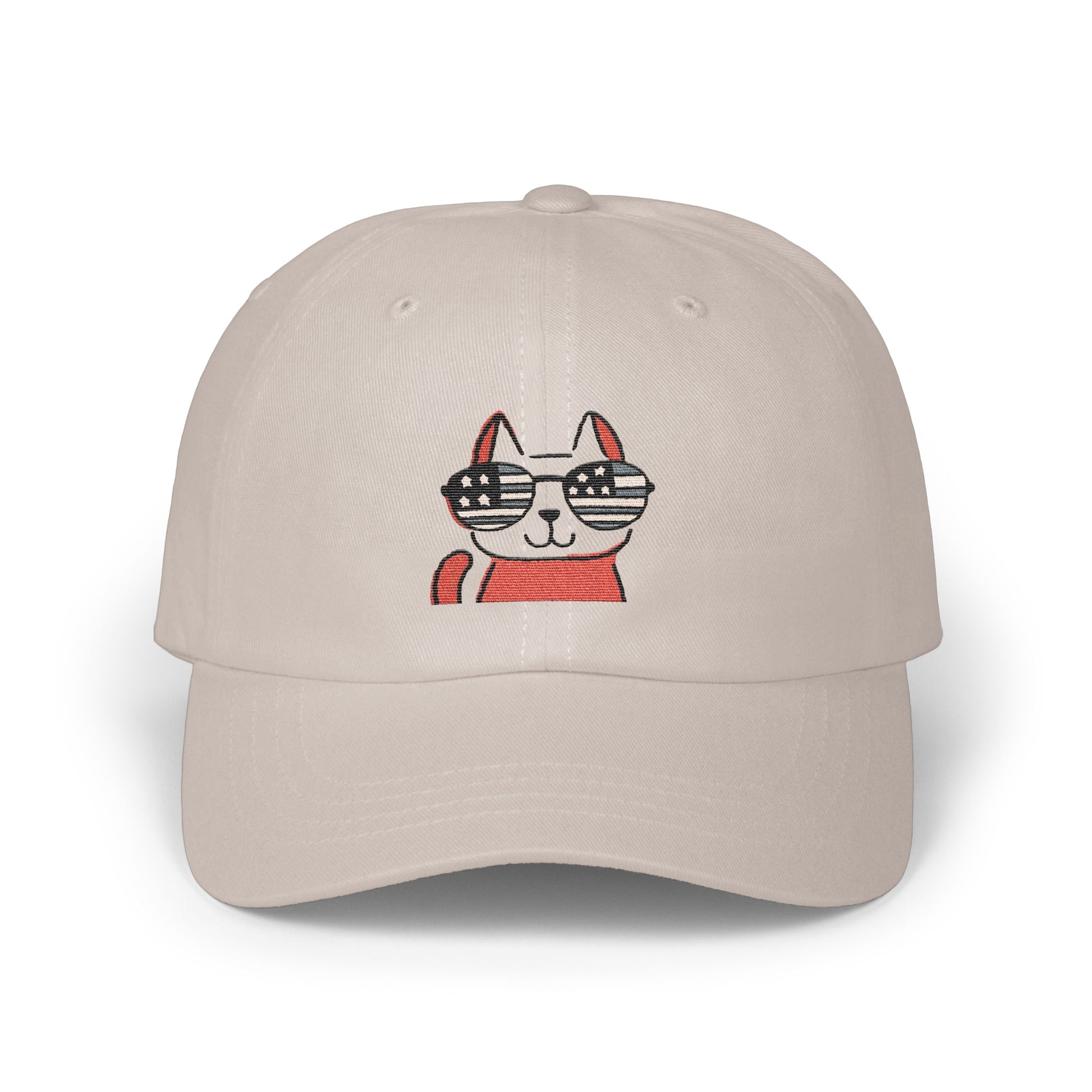 Stylish Cat with Cool Glasses Embroidered Hat product