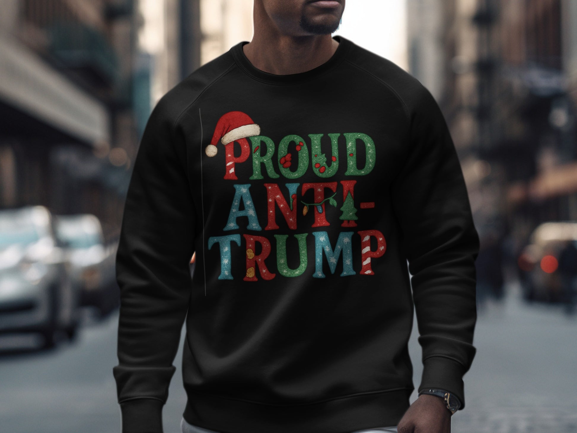 Proud Anti-Trump Christmas Sweater Holiday Apparel