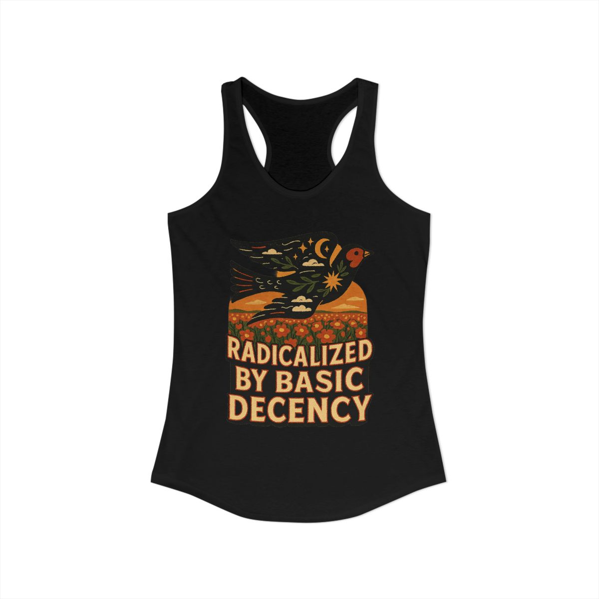 Radicalized by Basic Decency Printed Tank Top