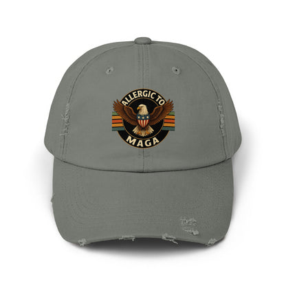 Allergic to MAGA Embroidered Adjustable Hat product type