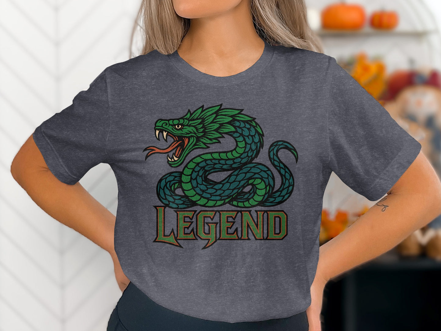 Legend Serpent Graphic Design Short Sleeve Shirt product type