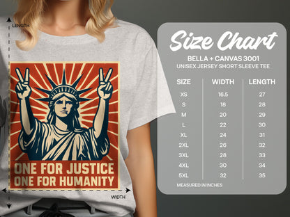 One for Justice One for Humanity short sleeve product type