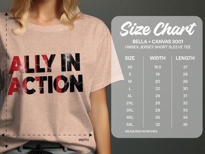 Ally in Action Unisex Jersey Short Sleeve Tee