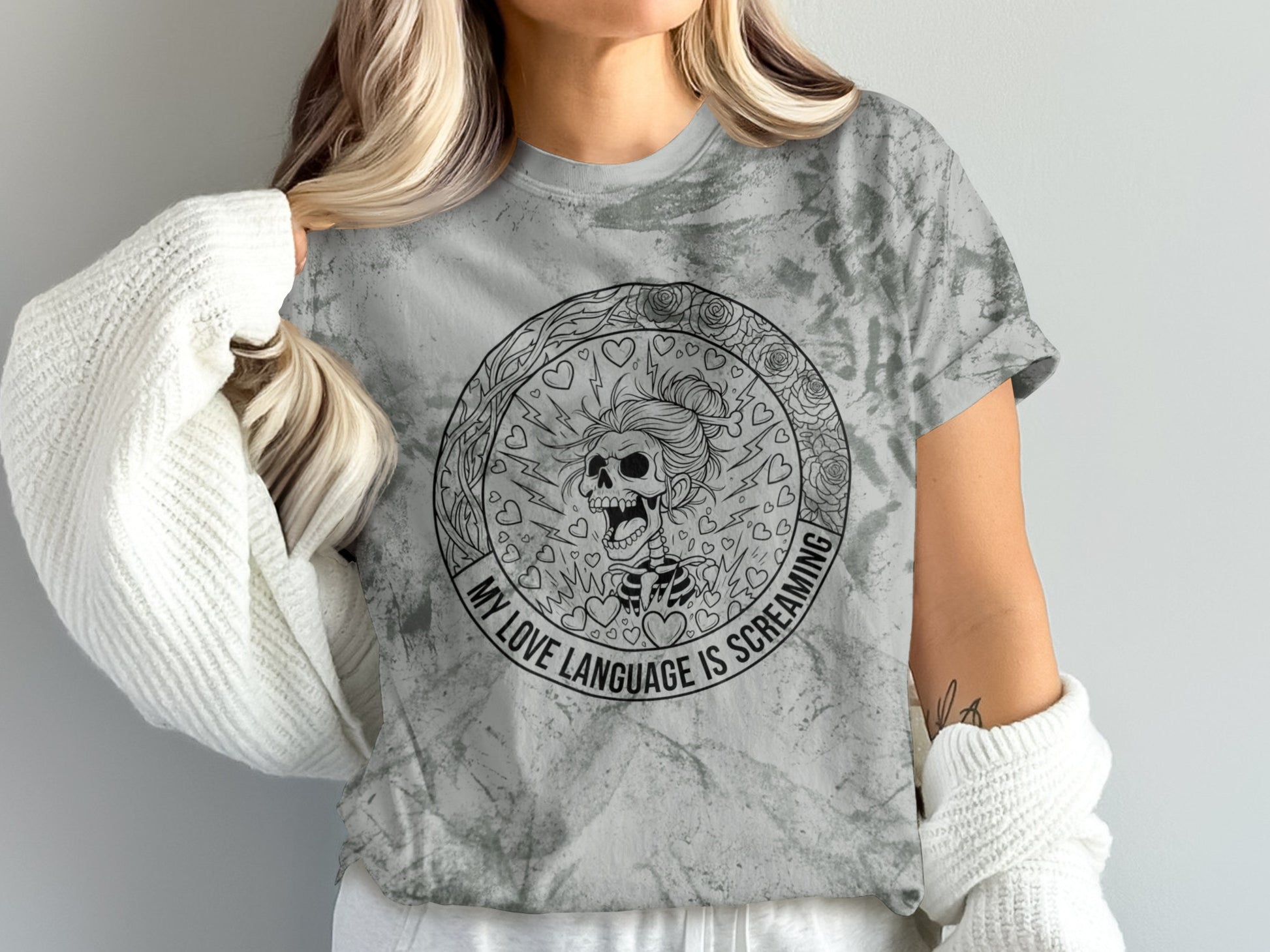 My Love Language Is Screaming Graphic Tee Fashion