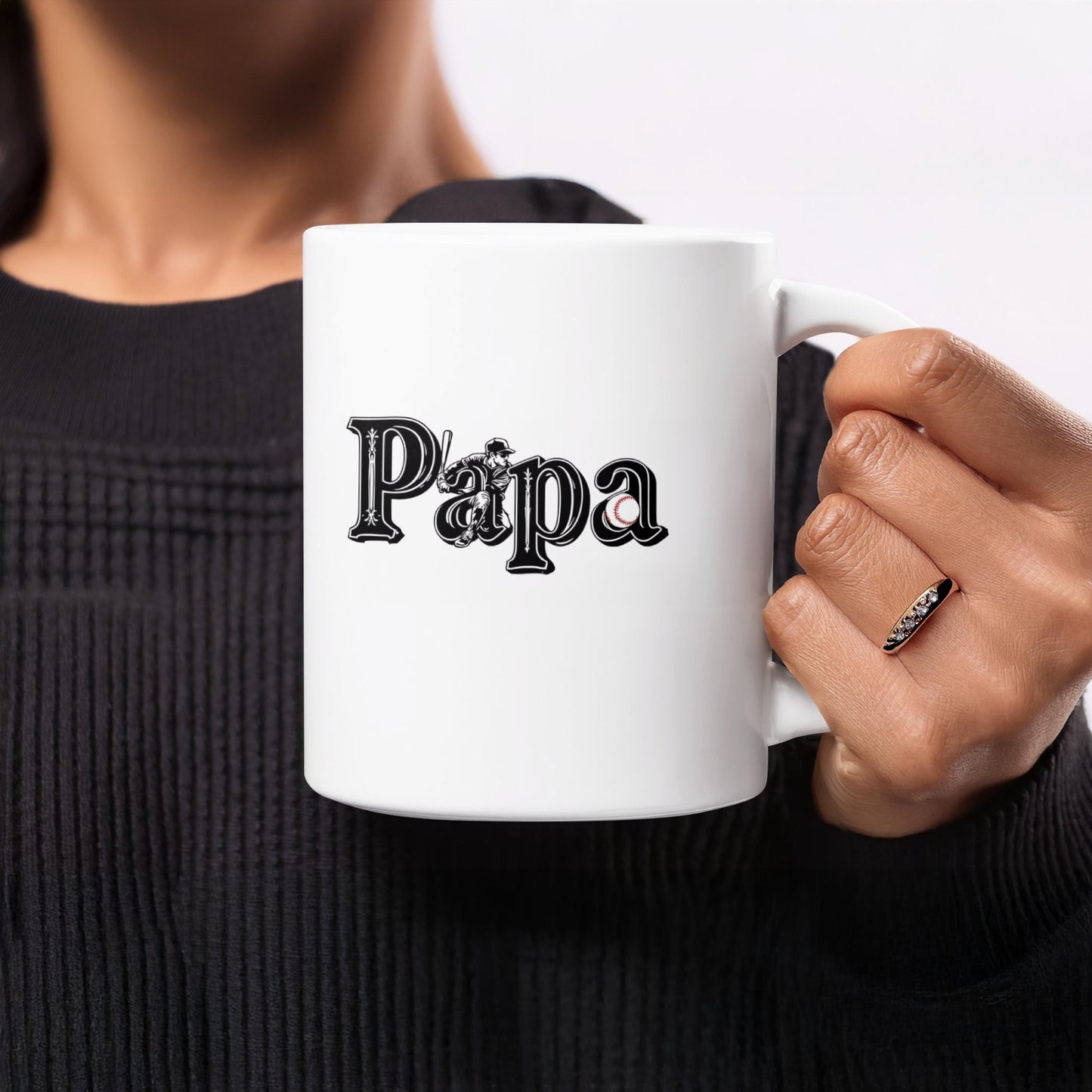 Papa Design Printed White Ceramic Mug product