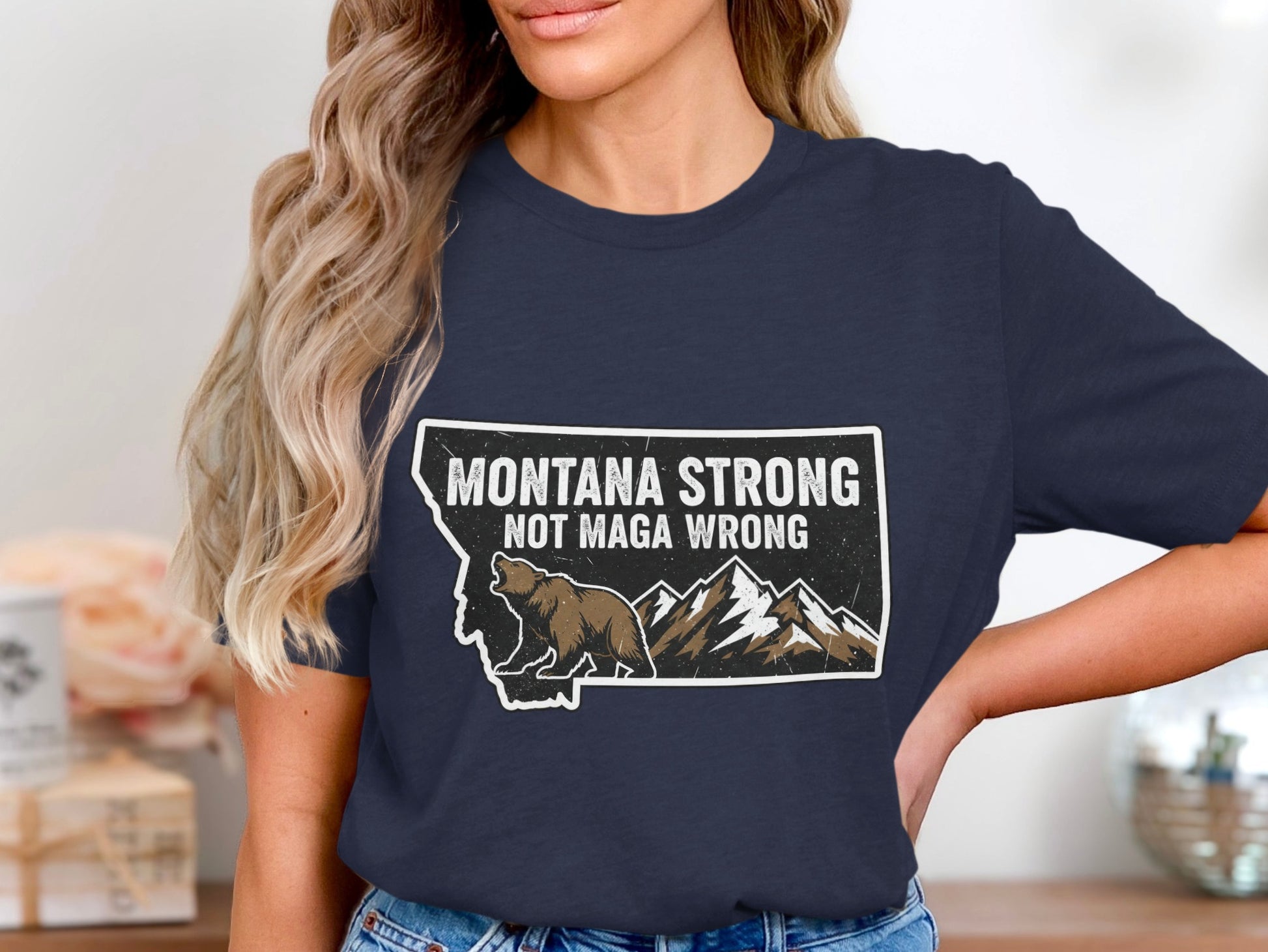 Montana Strong Not Maga Wrong Graphic T-Shirt product type