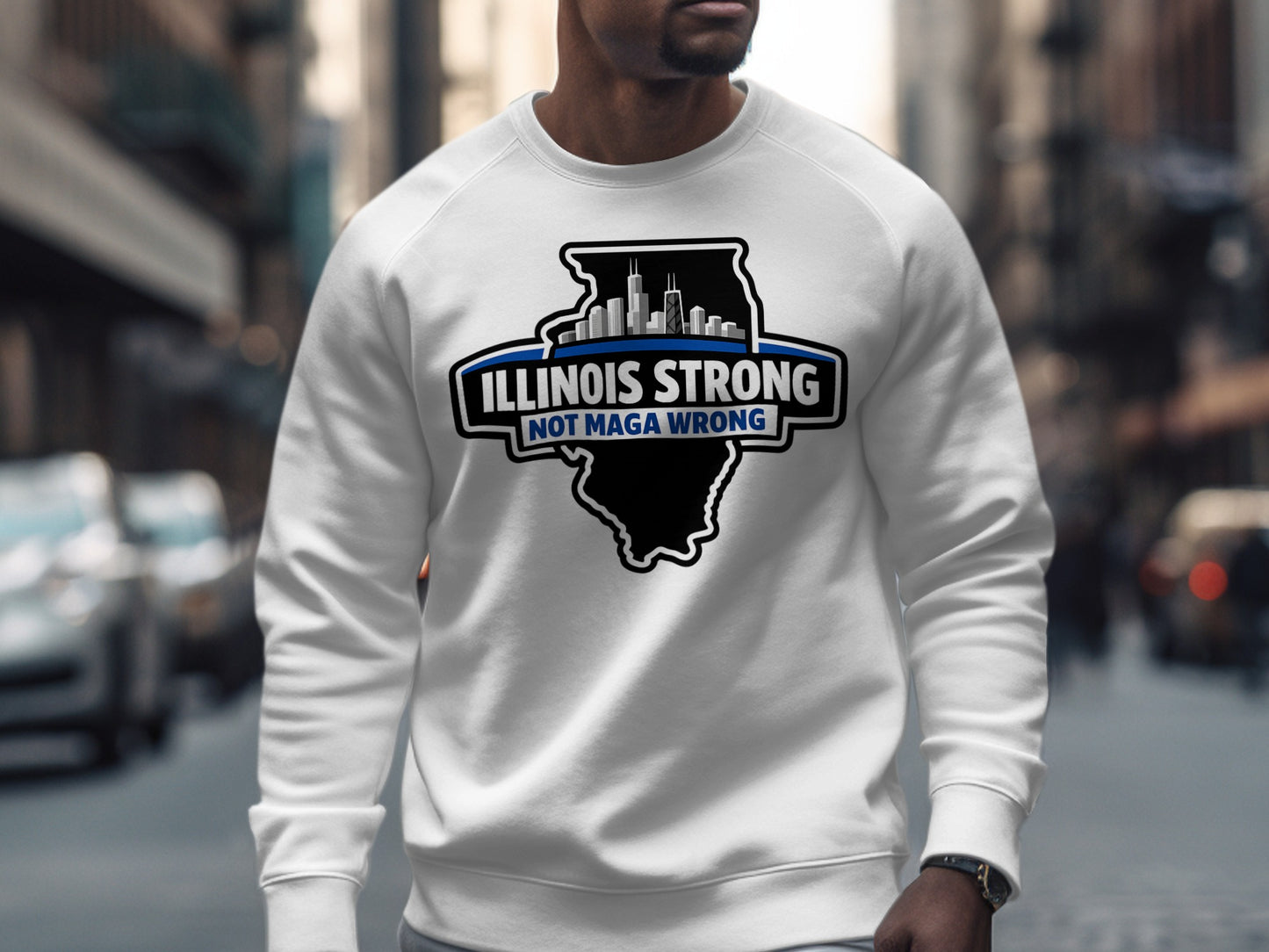 Illinois Strong Not MAGA Wrong Sweatshirt