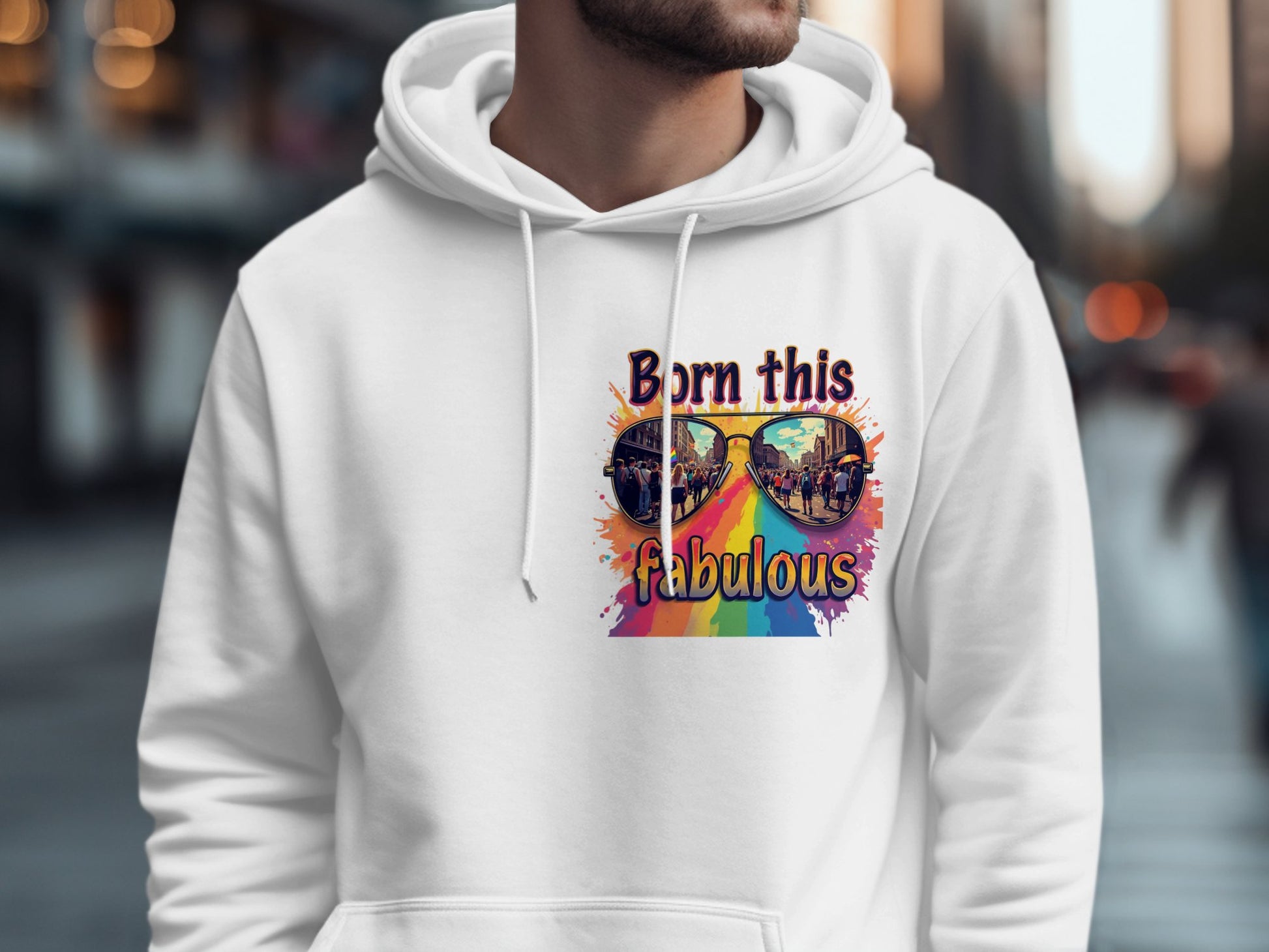 Born This Fabulous Rainbow Sunglasses Hoodie product