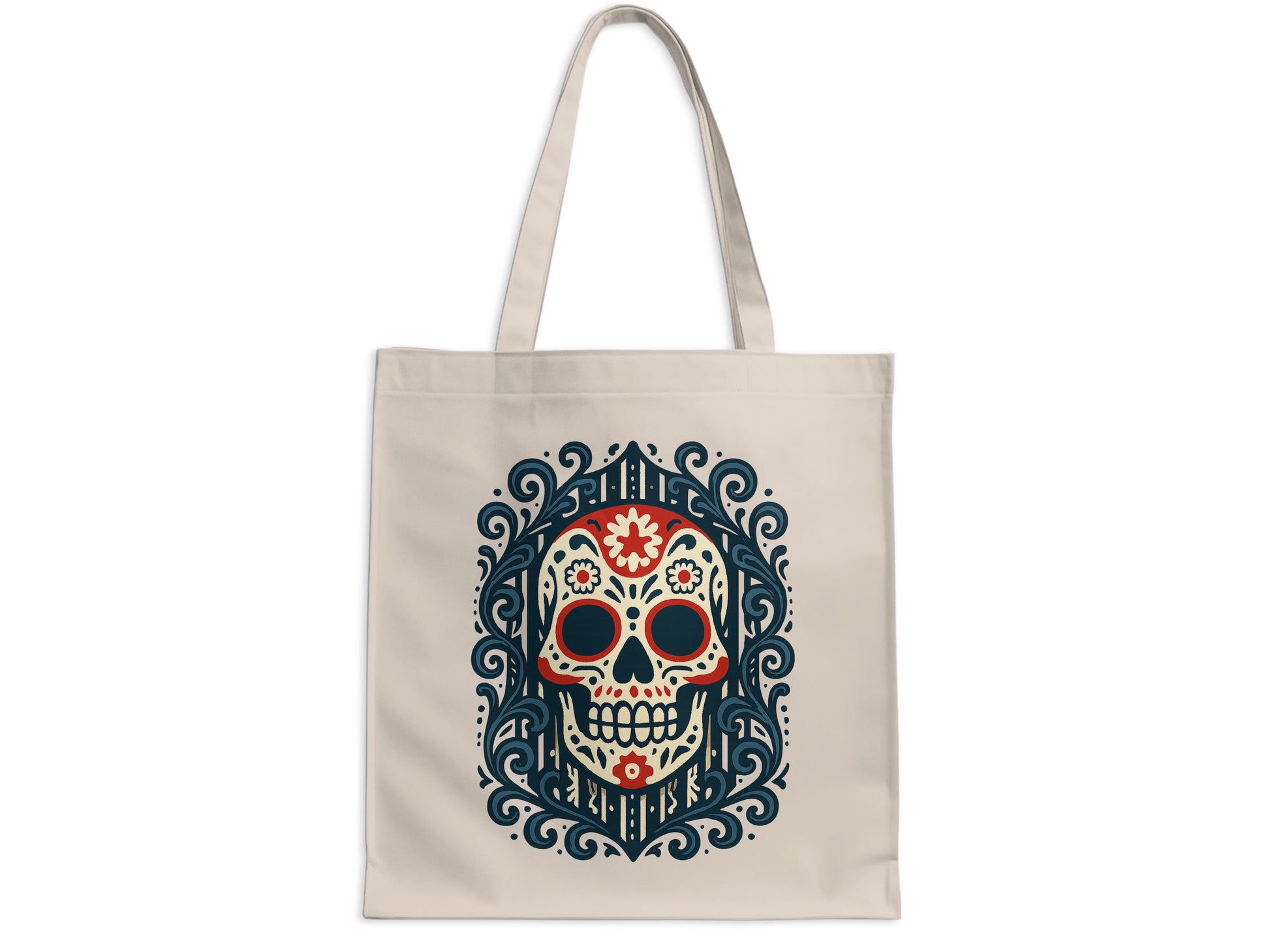 Day of the Dead Skull Design Tote Bag product