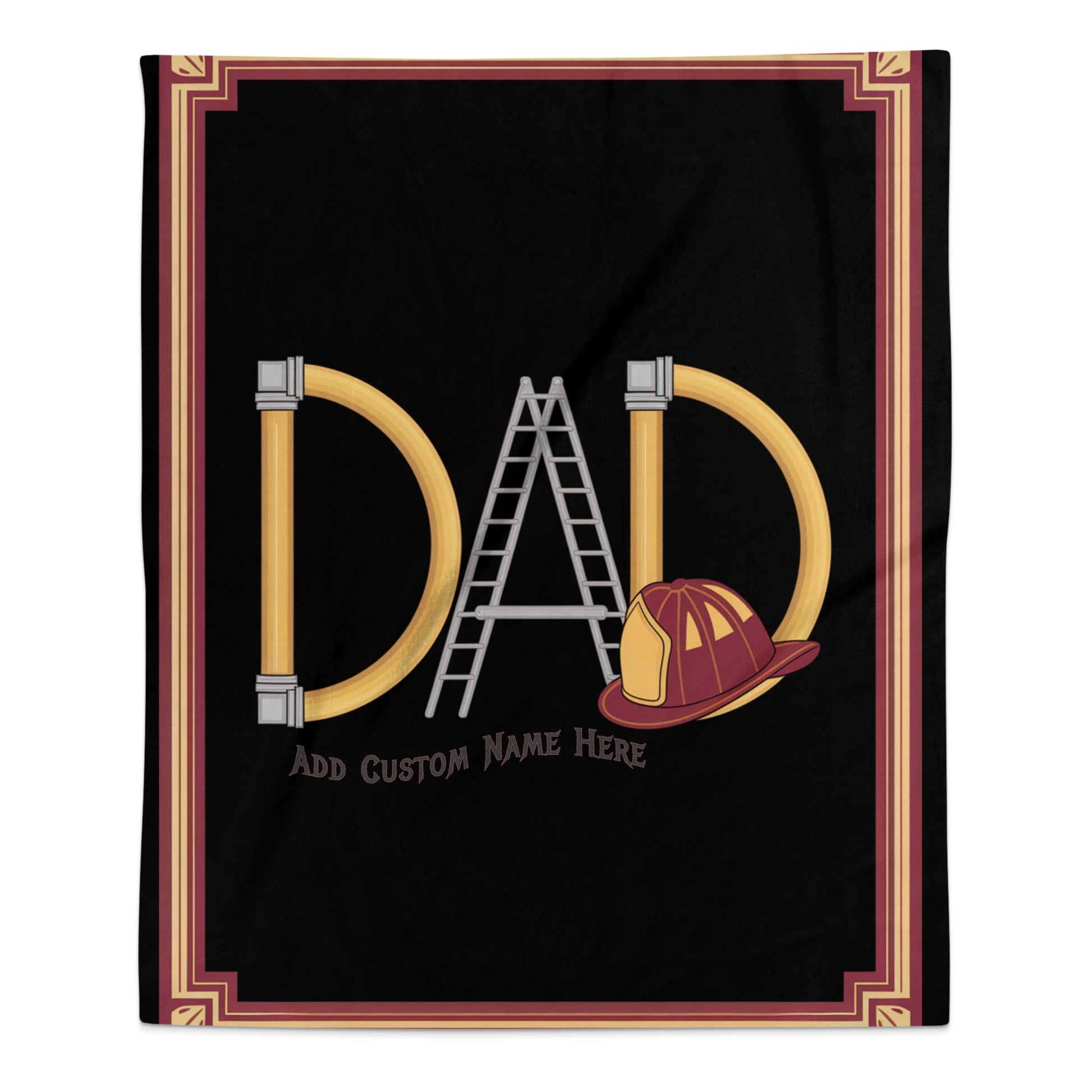 Personalized Dad Tribute Firefighter Blanket product