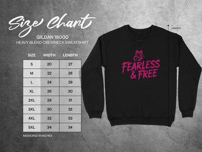 Fearless and Free Stylish Crewneck Sweatshirt product type