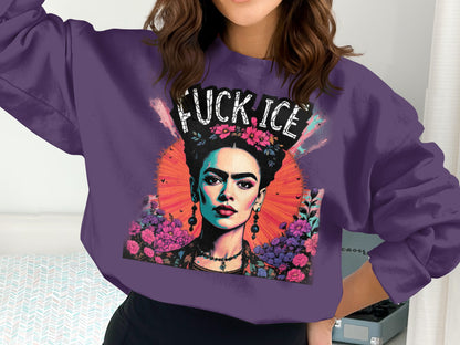 Frida Art Long Sleeve Women Top Sweatshirt Product