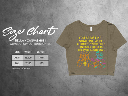 Quote Graphic Bella + Canvas 6681 Crop Tee product