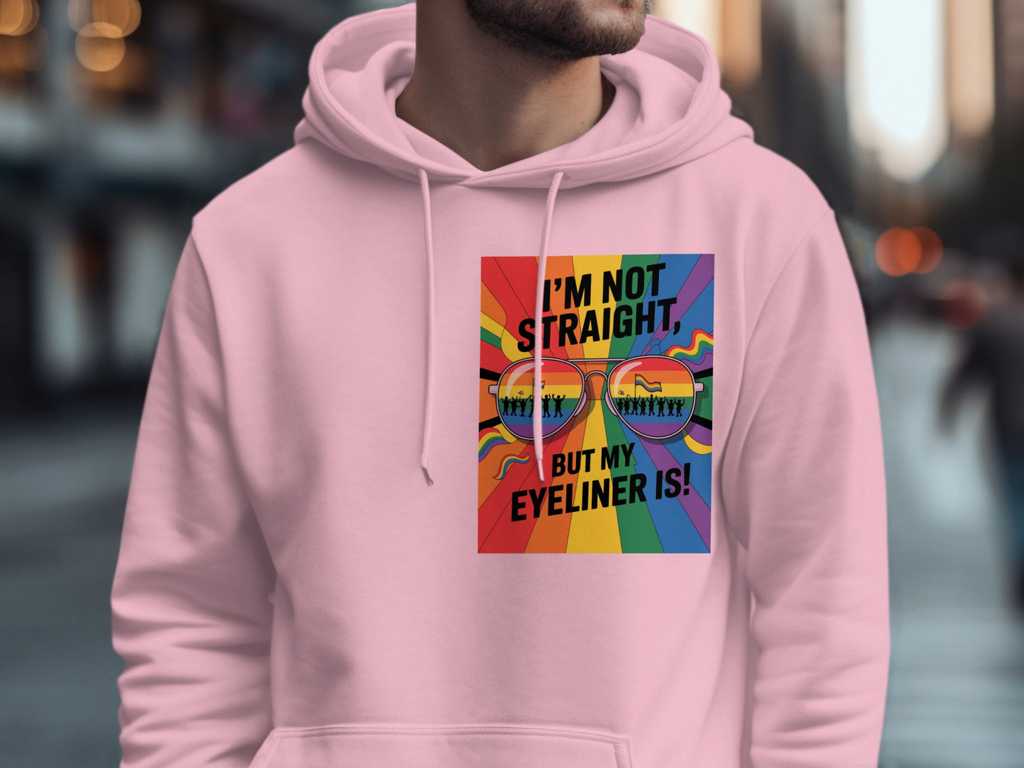 I'm Not Straight But My Eyeliner Is Hoodie product type