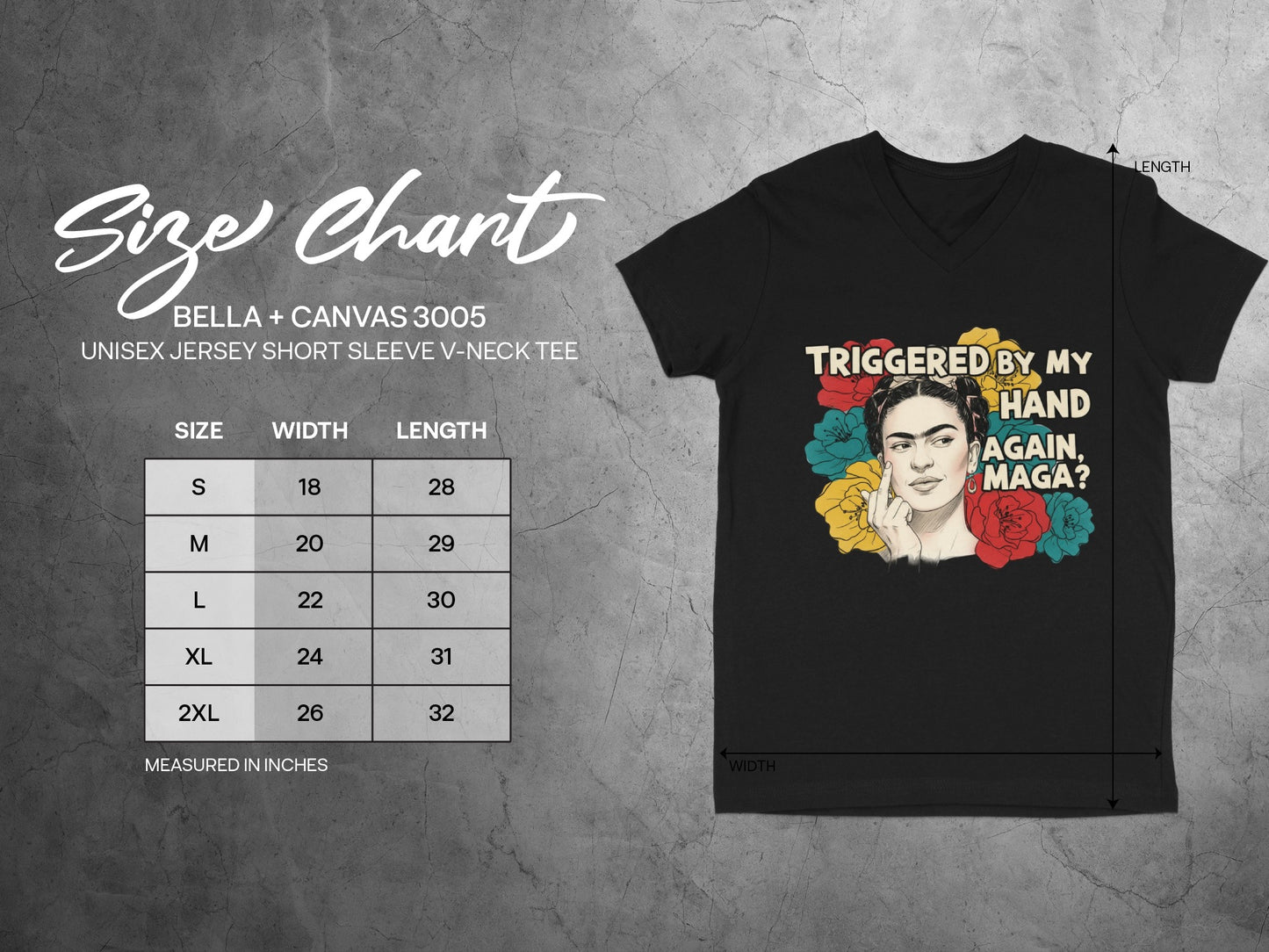 Triggered by My Hand Again MAGA V-Neck Tee