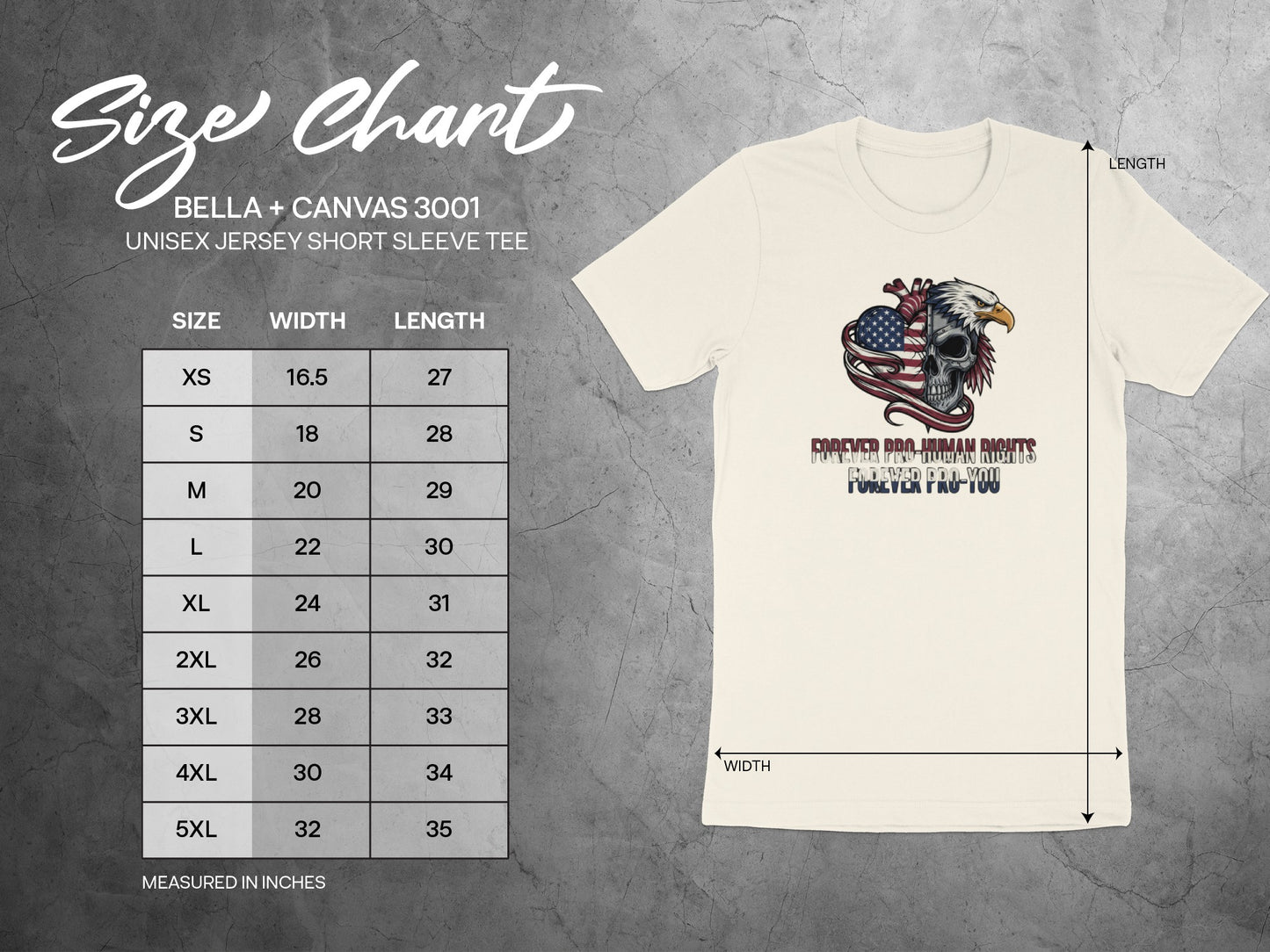 Forever Pro-Human Rights Eagle Design Shirt