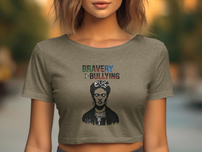 Bravery Over Bullying Graphic Crop Top product type