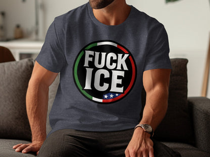 Bold Statement Fuck ICE Graphic Tee Shirt product