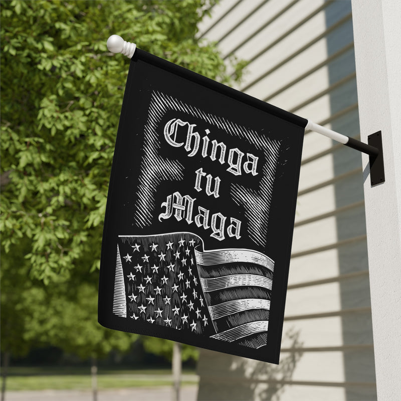 Chinga tu Maga Flag with American Flag Design