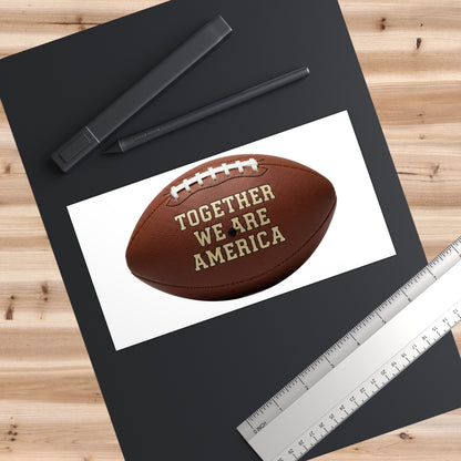 Together We Are America Football Wall Art Print