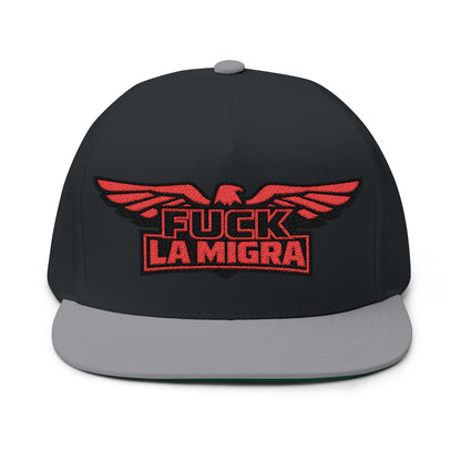 FUCK LA MIGRA Embroidered Snapback Hat