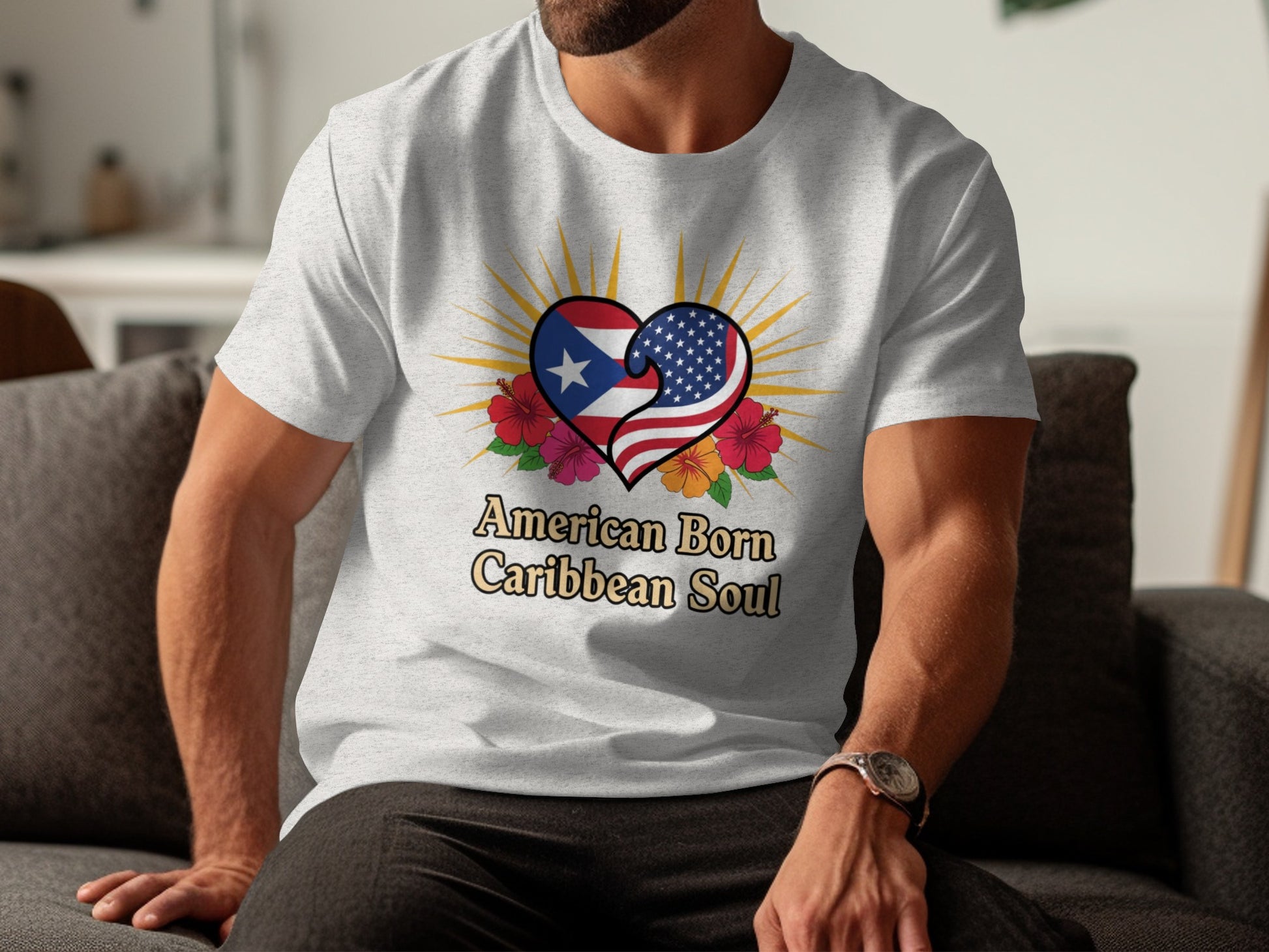 American Born Caribbean Soul Graphic T-Shirt