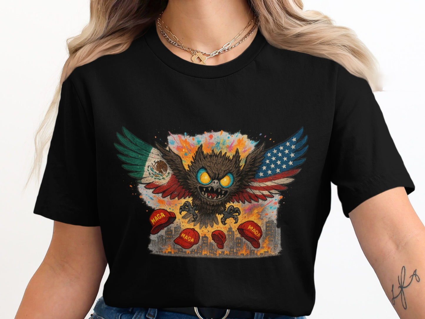 Fierce Winged Creature Graphic Tee Shirt product