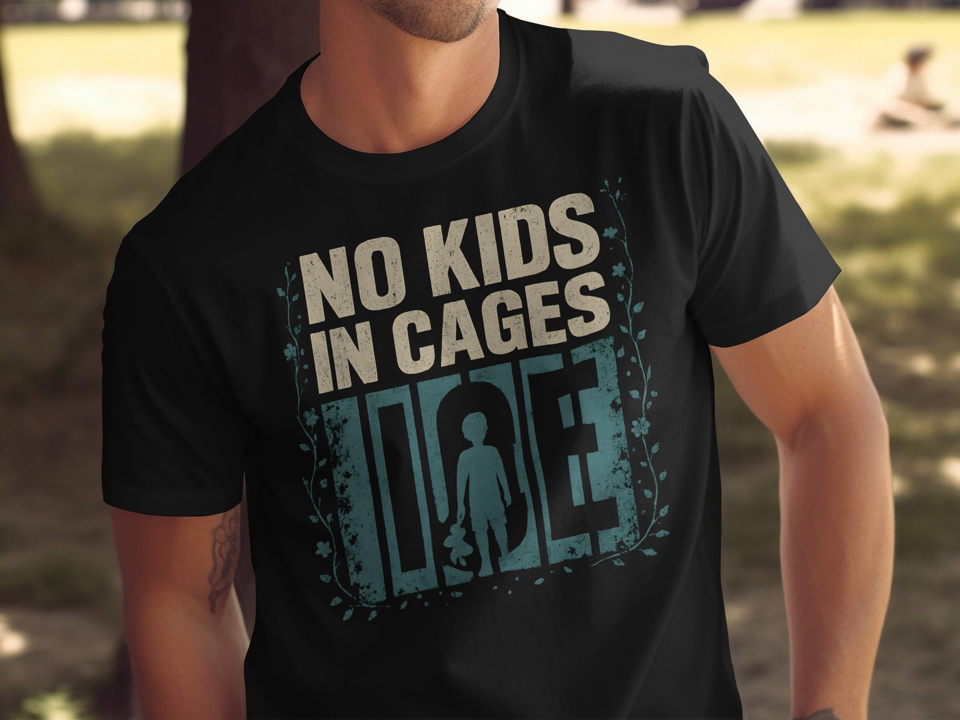 No Kids In Cages Graphic Tee Shirt product
