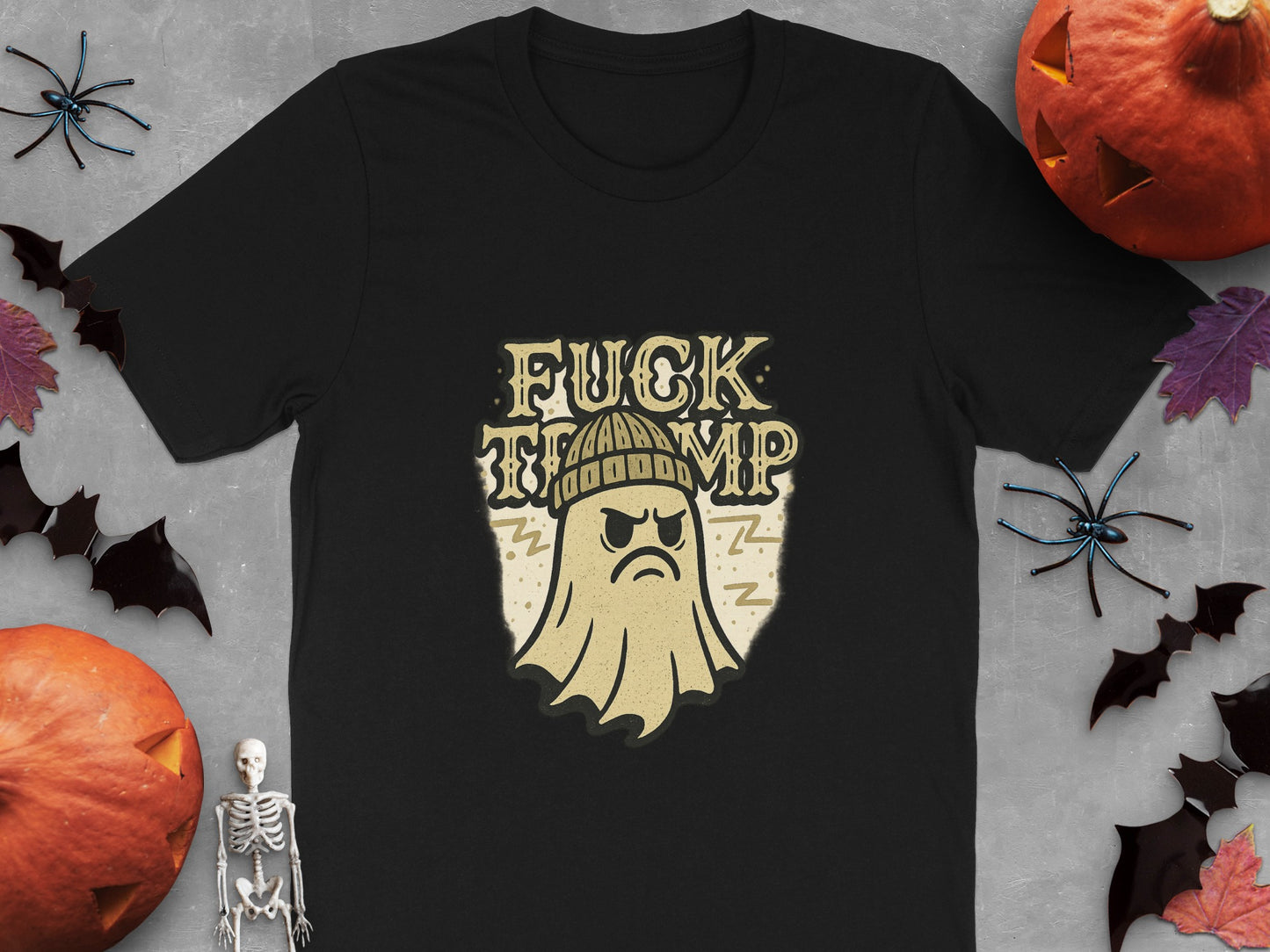 Halloween Ghost Fuck Trump Graphic T-Shirt product