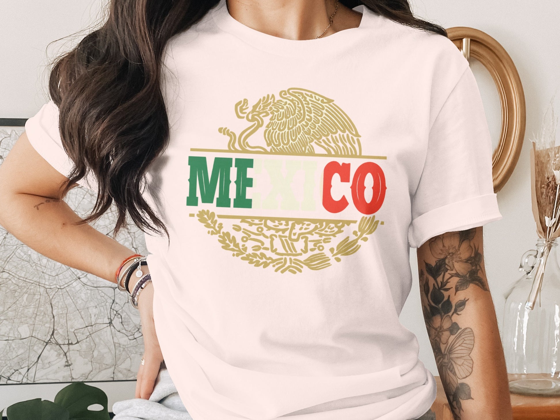 Mexico Flag Graphic T-Shirt Stylish Mexico Pride product
