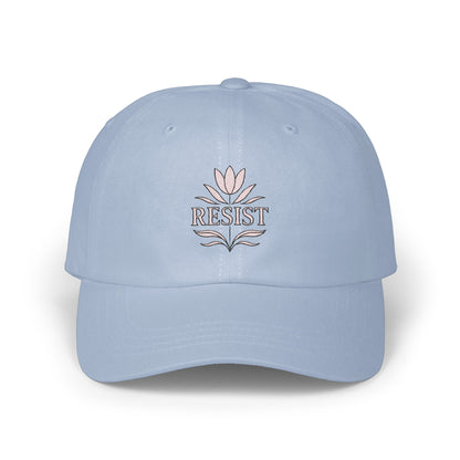 RESIST Flower Graphic Light Blue Baseball Cap product