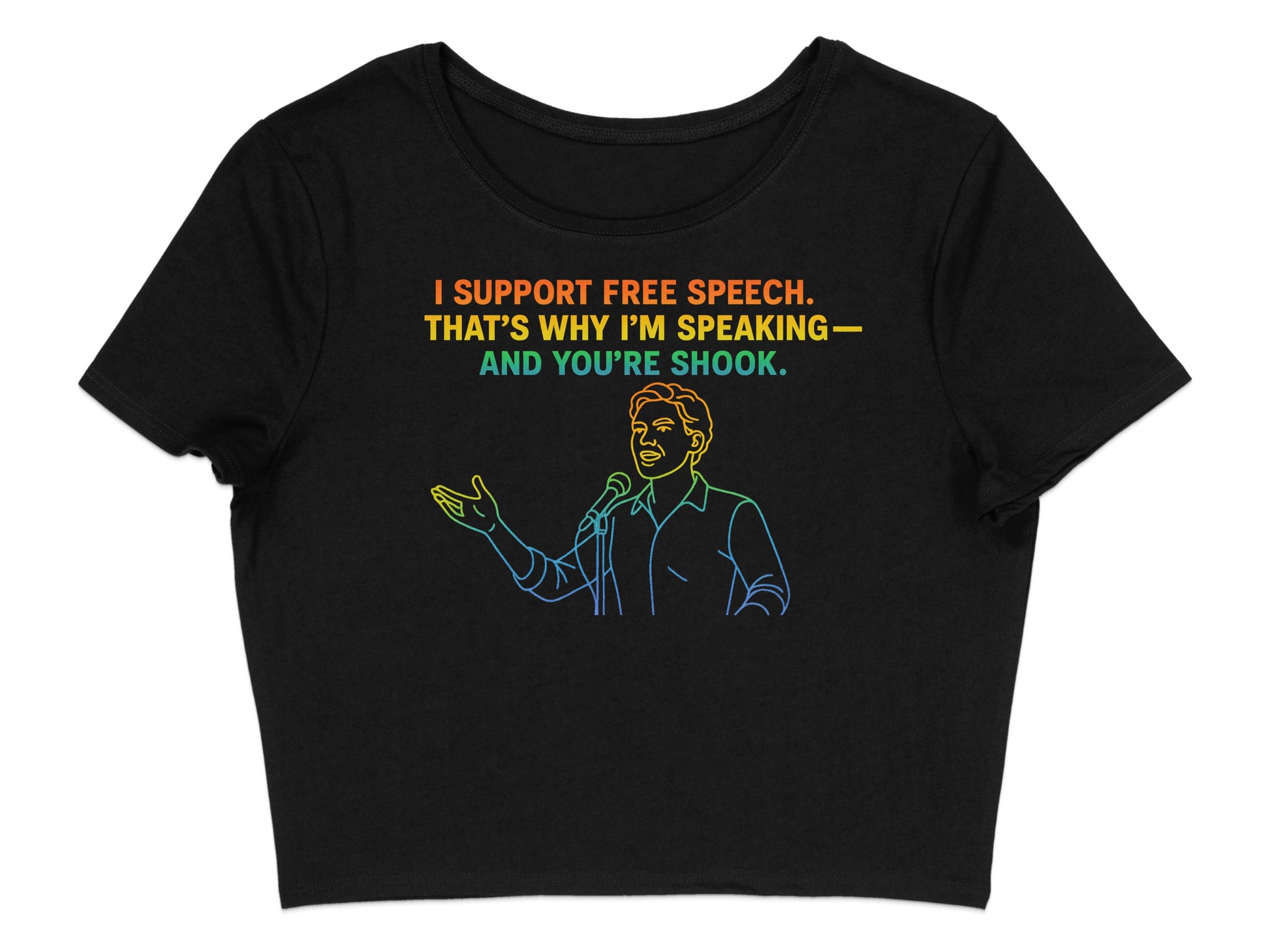 I Support Free Speech Graphic tee product type