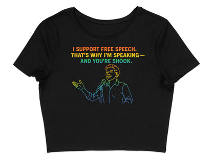 I Support Free Speech Graphic tee product type