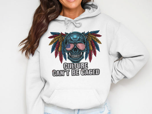 Culture Can't Be Caged Skull Hoodie