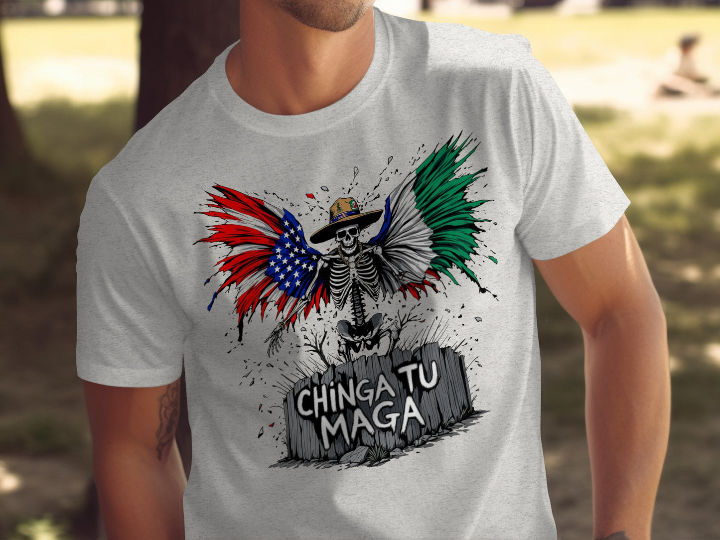 Chinga Tu Maga Patriotic Mexican-American T-shirt product