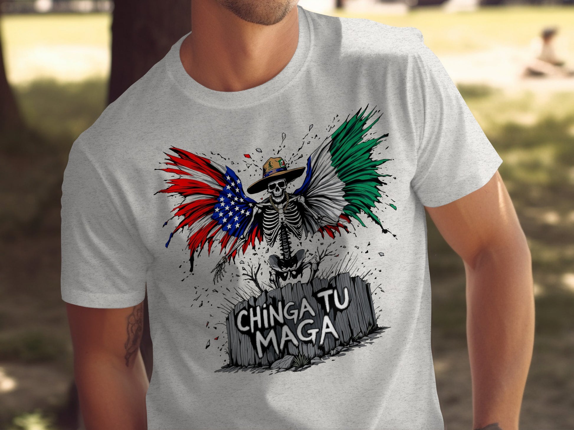 Chinga Tu Maga Patriotic Mexican-American T-shirt product