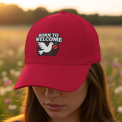 Born To Welcome Red Custom Baseball Cap product type