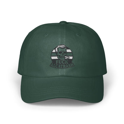 Fuck Alcatrash Skull Embroidered Green Hat product
