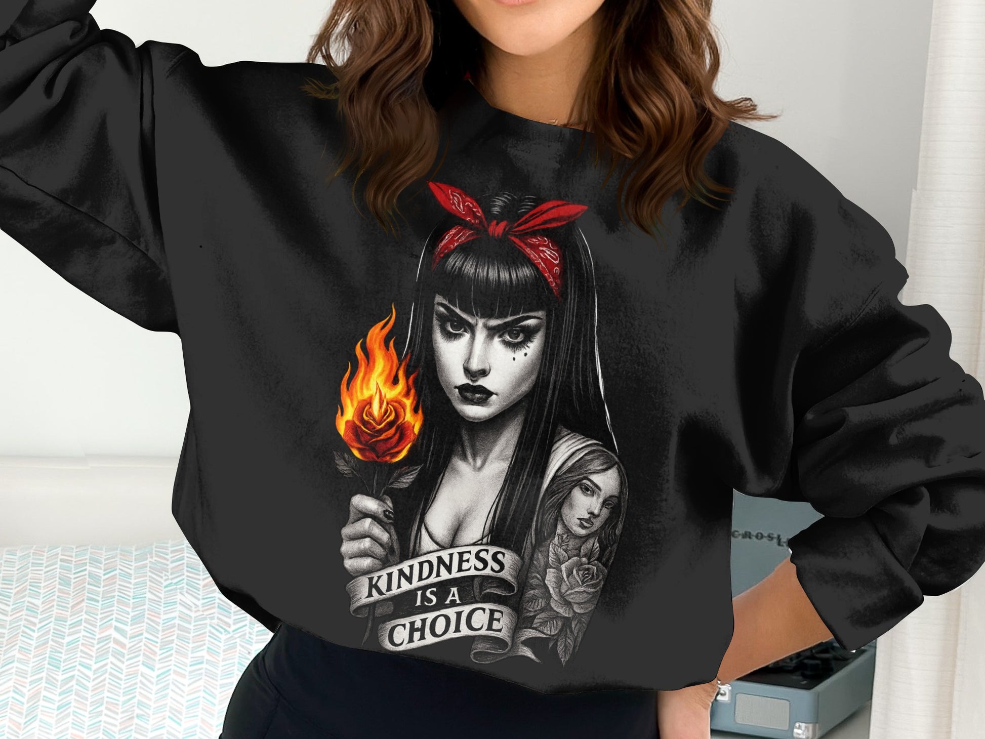 Kindness is a Choice Graphic Print Sweatshirt product type