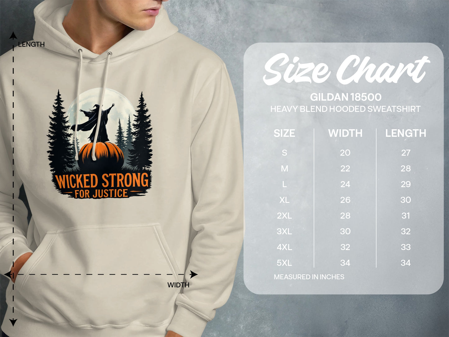 Wicked Strong for Justice Hooded Sweatshirt product